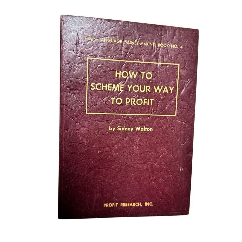 1963 Pocket Guide To How To Scheme Your Way To Profit Book No. 4